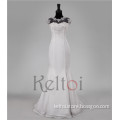 2015 latest design spandex chiffon mermaid wedding dress in cream color
